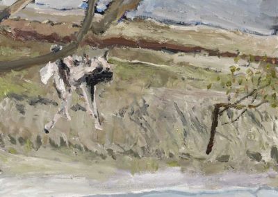 Wild African Dog, 2018 Huile sur panneau / Oil on panel - 60.96 x 60.96 cm / 24” x 24”