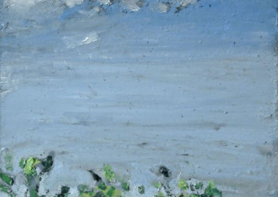 Burnt Norton (T.S. Eliot, 1st Quartet), 2008, Oil and wax on steel / 60"x 30.25"/ 152.4 x 76.2 cm