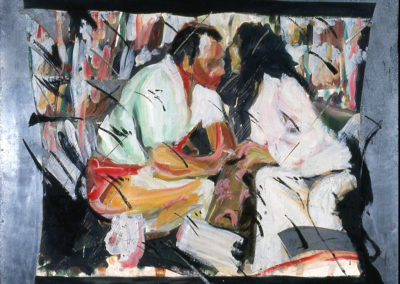 THE GIFT, 1983, Oil on metal on canvas, 48 x 52 inches