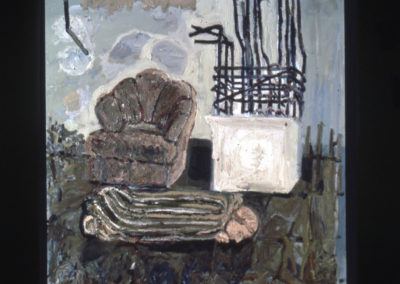 STILL LIFE AFTER MORANDI, 1995, Oil on canvas, 84 x 72 inches