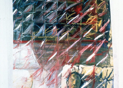 THE WAIT, 1983, Oil on canvas on lucite, 77 x 48 inches, oil on canvas on lucite