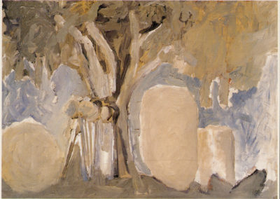 LANDSCAPE, 1994, Oil on silkscreen, 22 ¼ x 31 inches.
